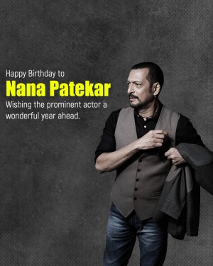 Nana Patekar Birthday Wishes Images, Poster, Banner, Status and Hd Photos 18 nana patekar birthday wishes images poster banner status
